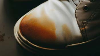 Clean Tea Stains from White Shoes