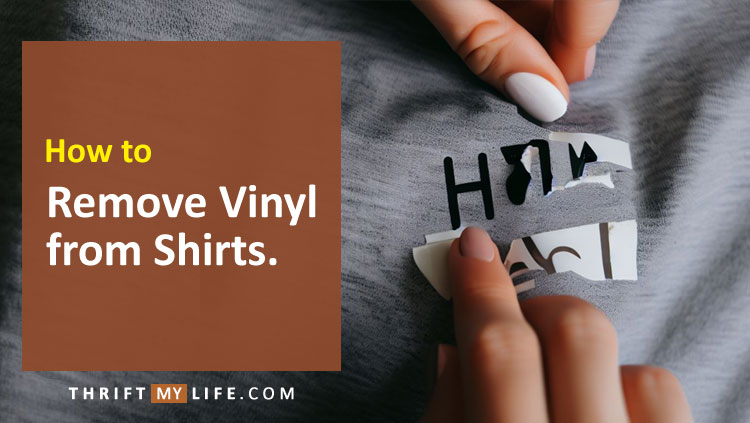 Remove heat transfer vinyl from shirt