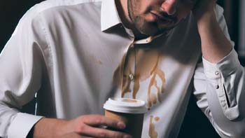Clean Coffee Stains from White Shirt