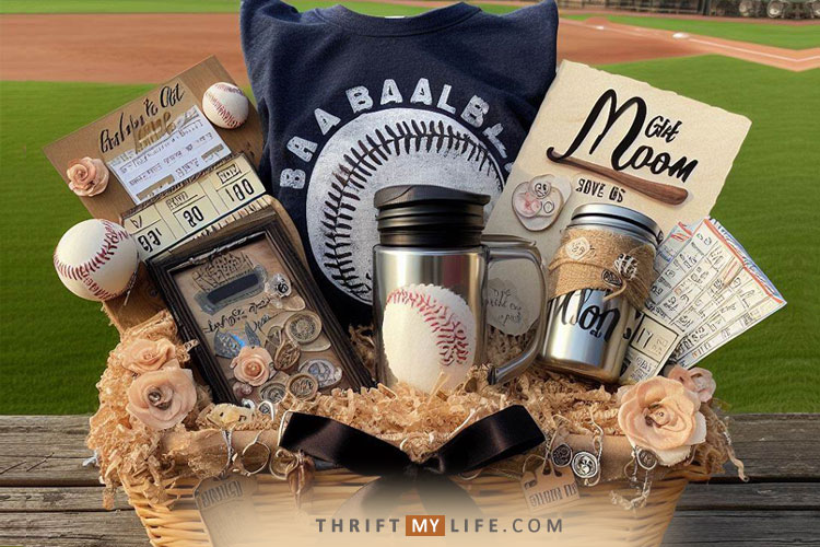 A Gift Basket for Baseball Team Mom