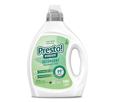 Presto! 96% Biobased Concentrated Liquid Laundry Detergent