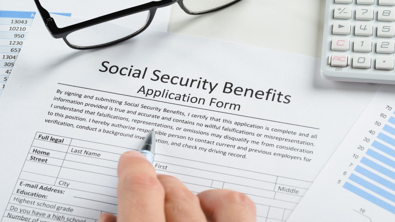 Social security benefits form