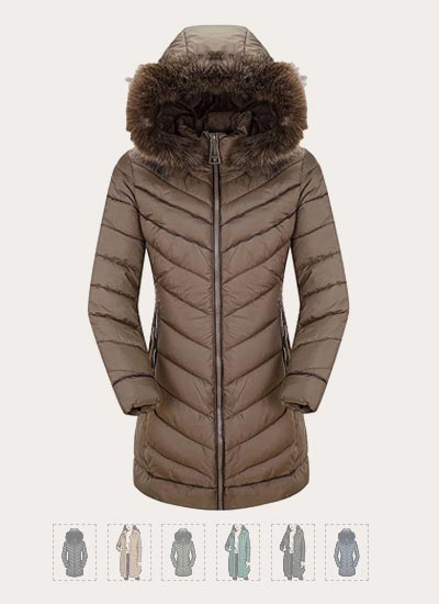 Bellivera Cozy Fur-Collared Puffer Jacket