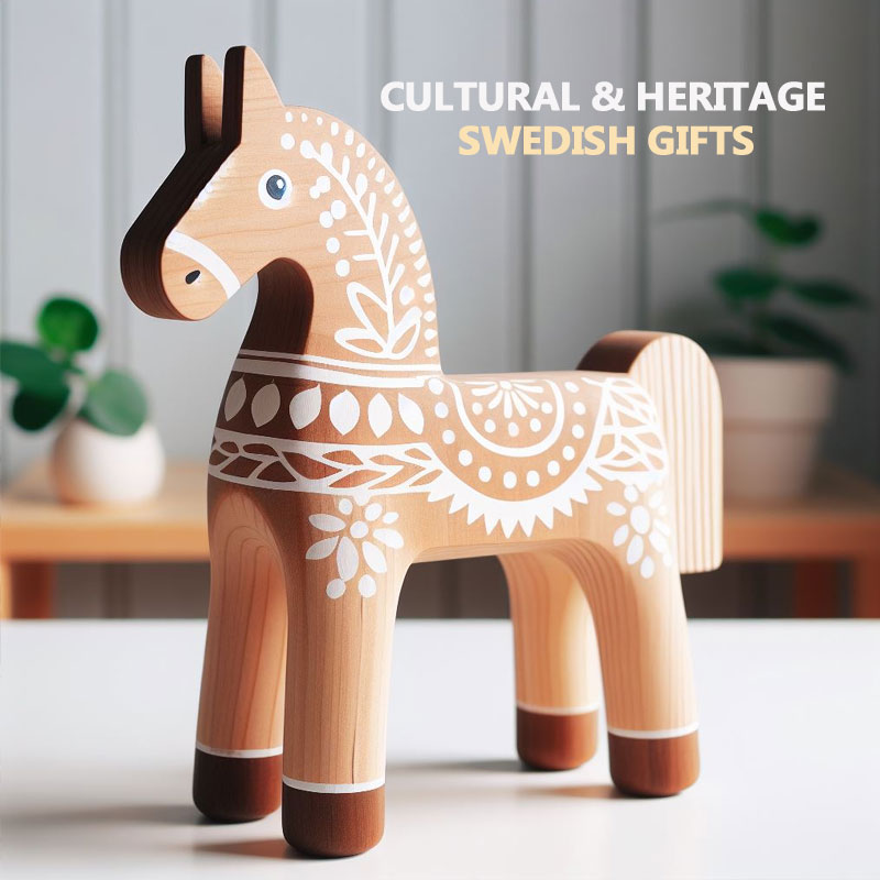 Swedish Traditional Gift Dala Horse Sculpture