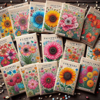 Flower seeds small packets for planting 35 individual varieties perennial, annual, wildflower seeds
