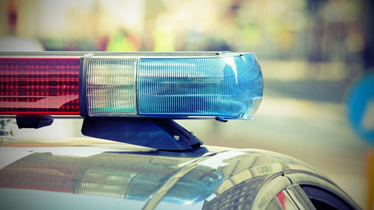Top of police vehicle