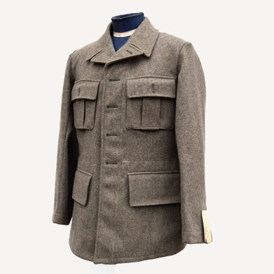 Vintage Swedish Army Fitted Wool Coat