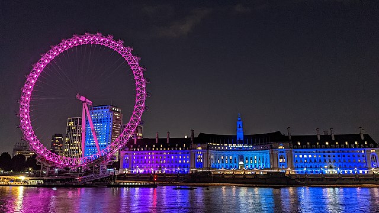 The London Eye at night