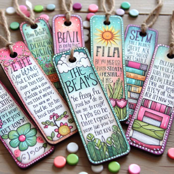 Bookmarks or Magnets with Personalized Messages or Bible Verses